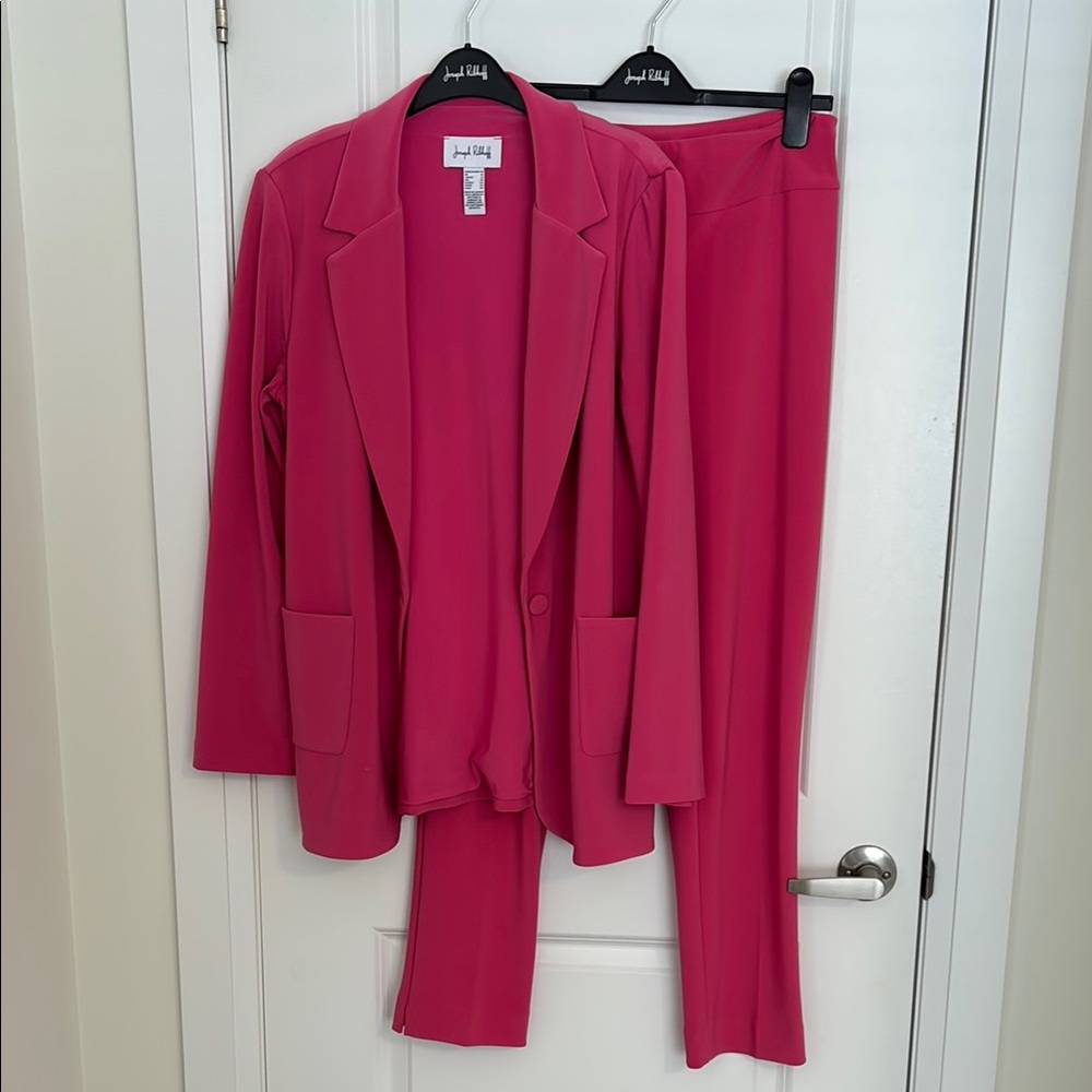 Joseph Ribkoff pink pantsuit